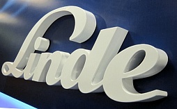 Акриловые стилизованные буквы для кампании «‎Linde»‎