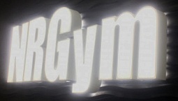 Объемные буквы с подсветкой для фитнесклуба «NRGym»‎