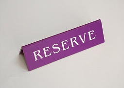 Табличка на стол «Reserve»‎